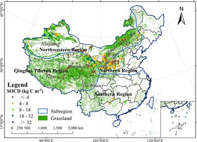 Quantifying changes in soil organic carbon density from 1982 to 2020 in Chinese grasslands using a random forest model